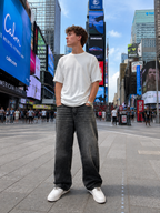 JJ BLACK FADED BAGGY JEANS 2119