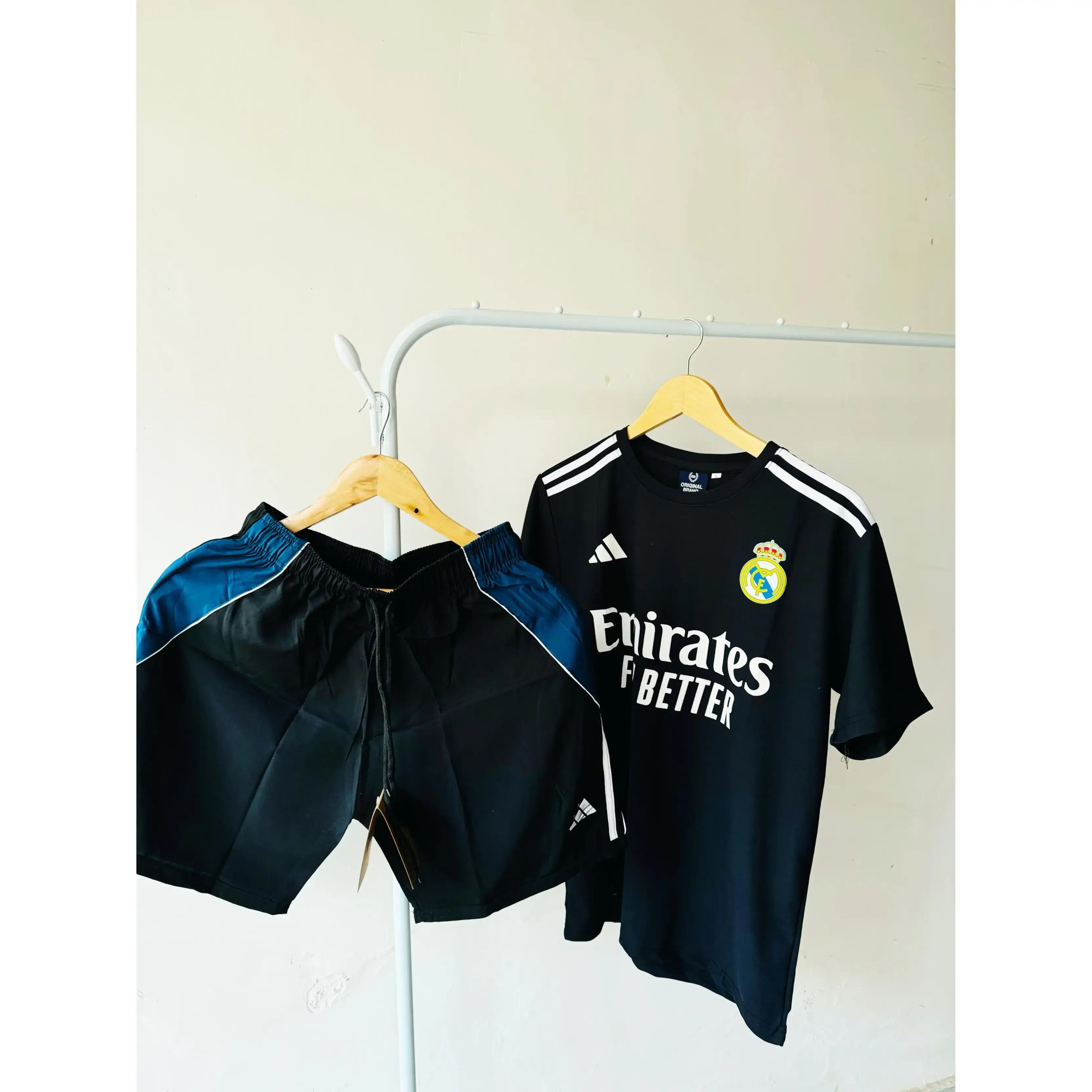 Emirtes Madrd Jersey Set - Black (SALE)