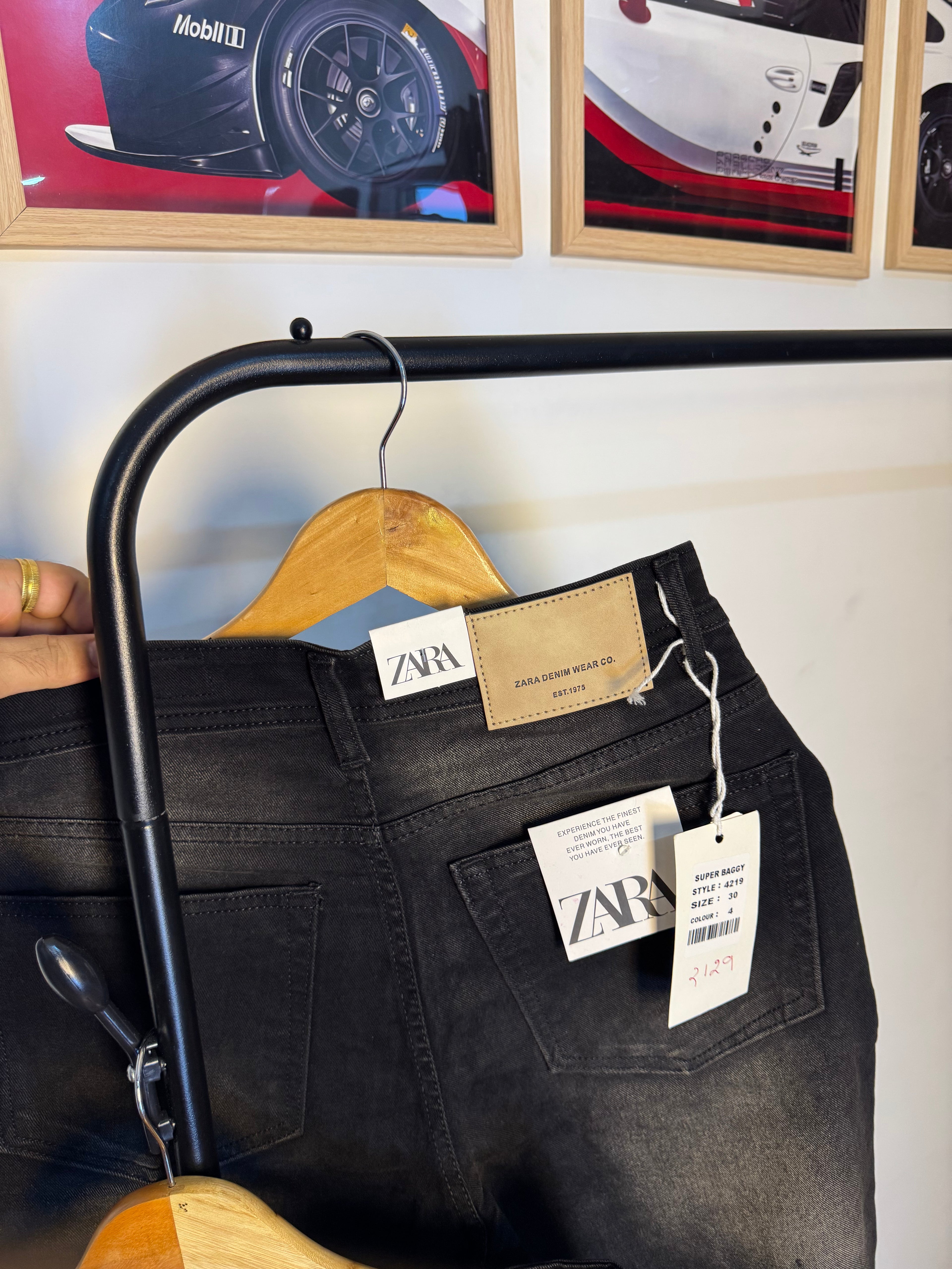 ZR BLACK BAGGY JEANS 2129 (BROWN FADE)