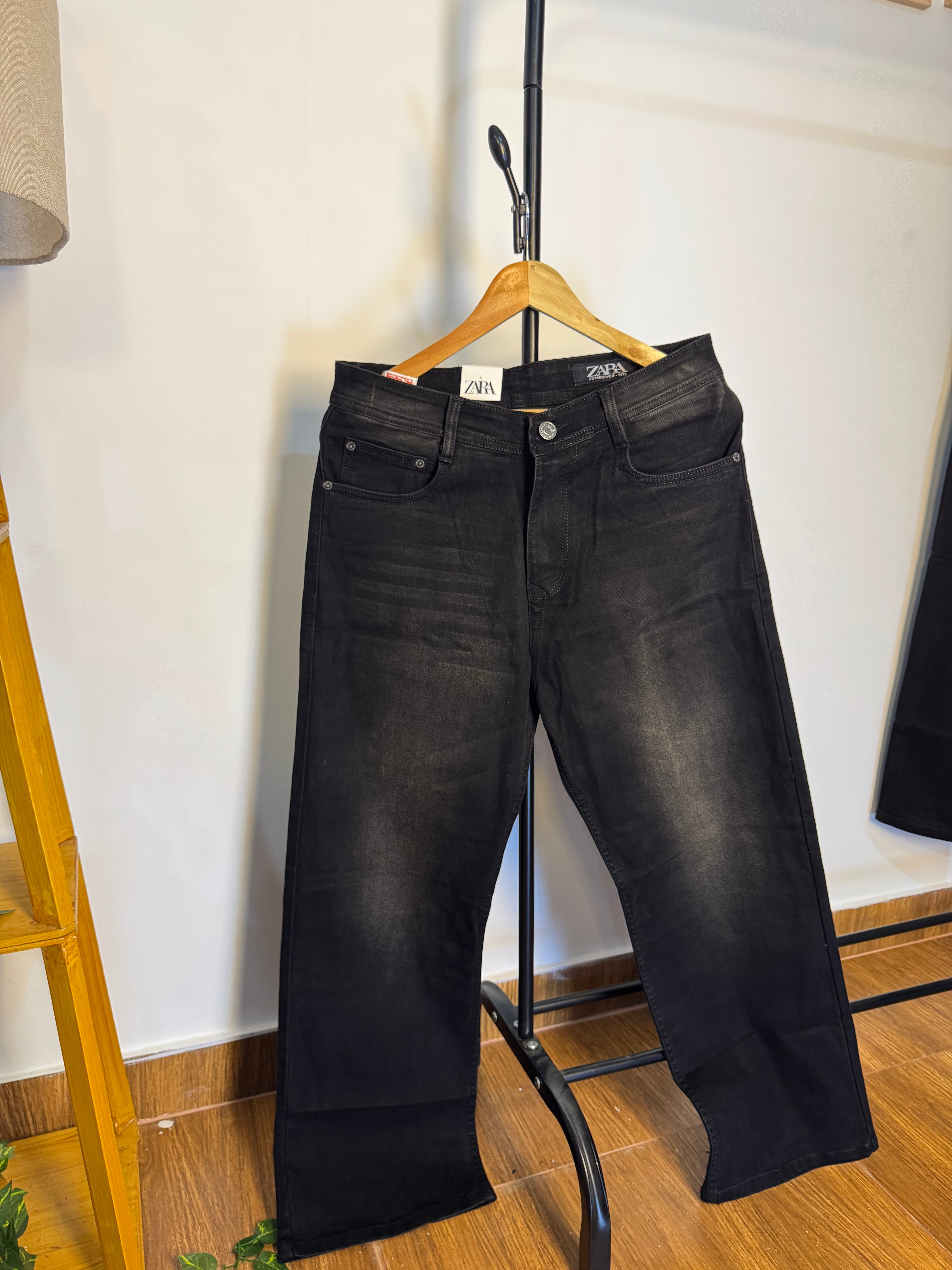 ZR BLACK BAGGY JEANS 2129 (BROWN FADE)