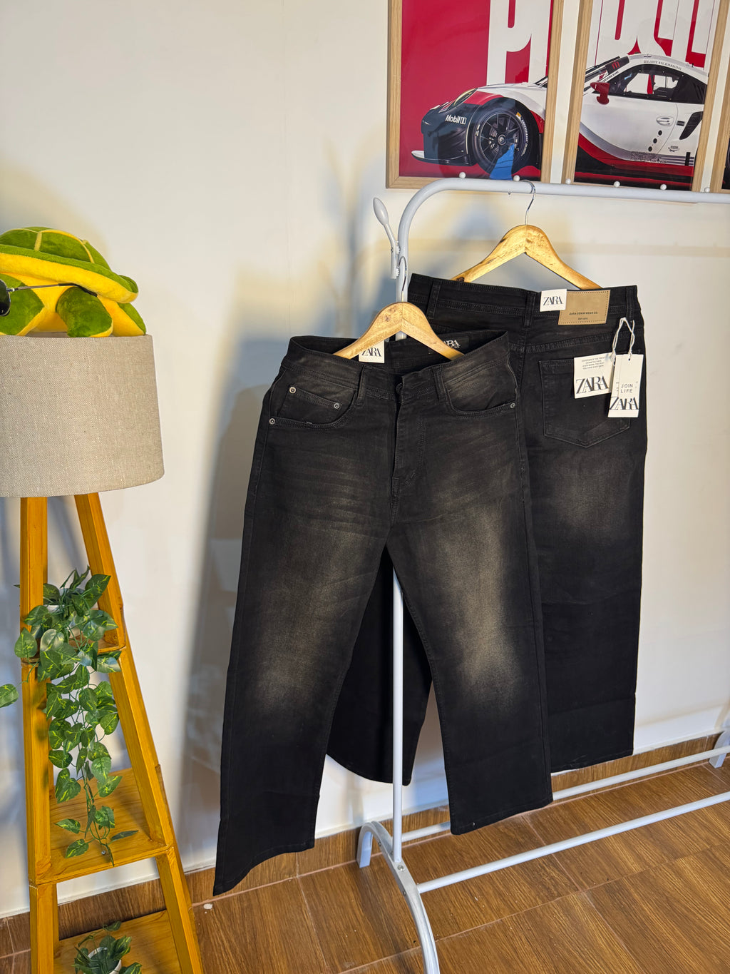 ZR BLACK BAGGY JEANS 2129 (BROWN FADE)