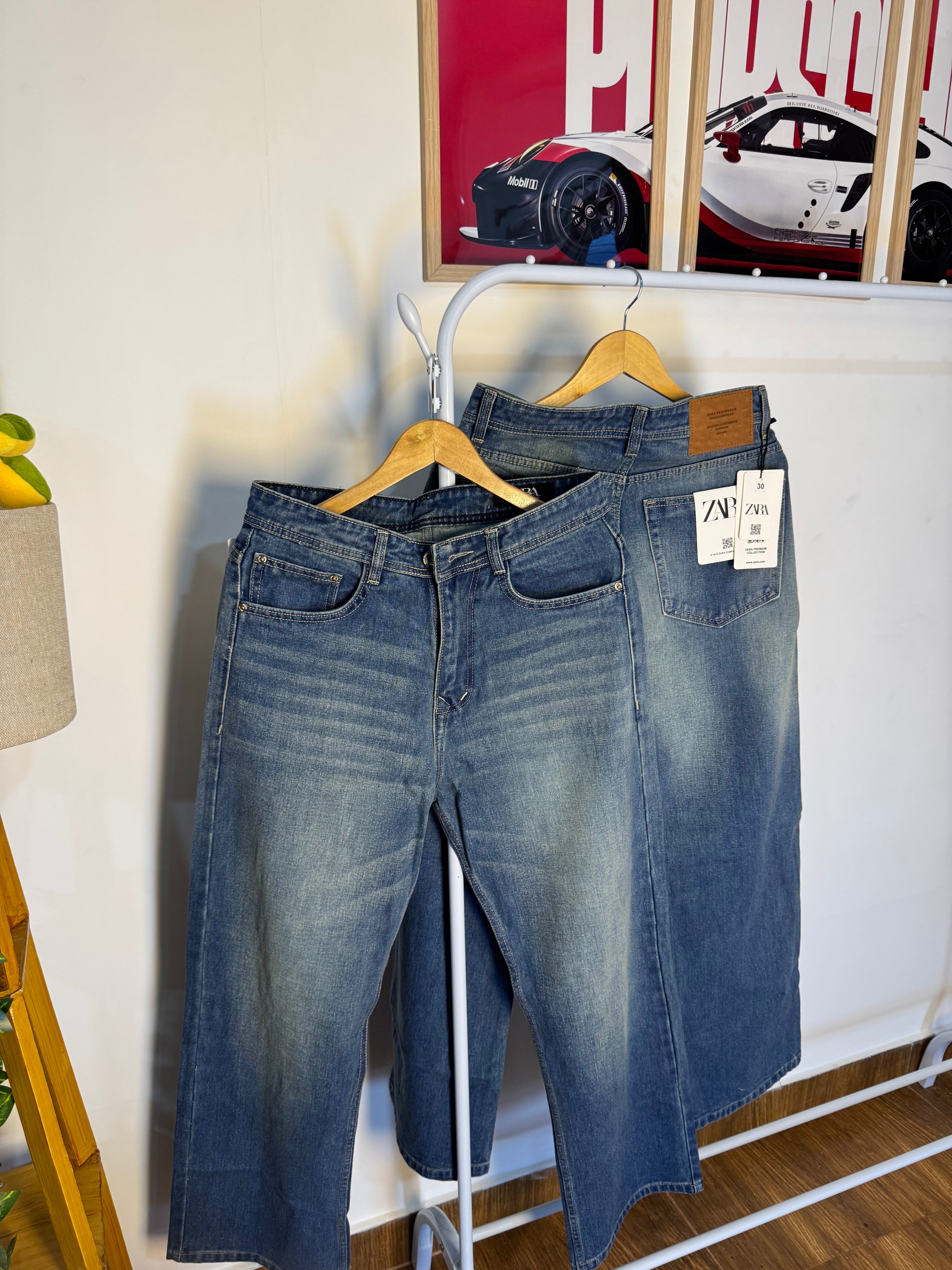 ZR BLUE FADED BAGGY JEANS 2127