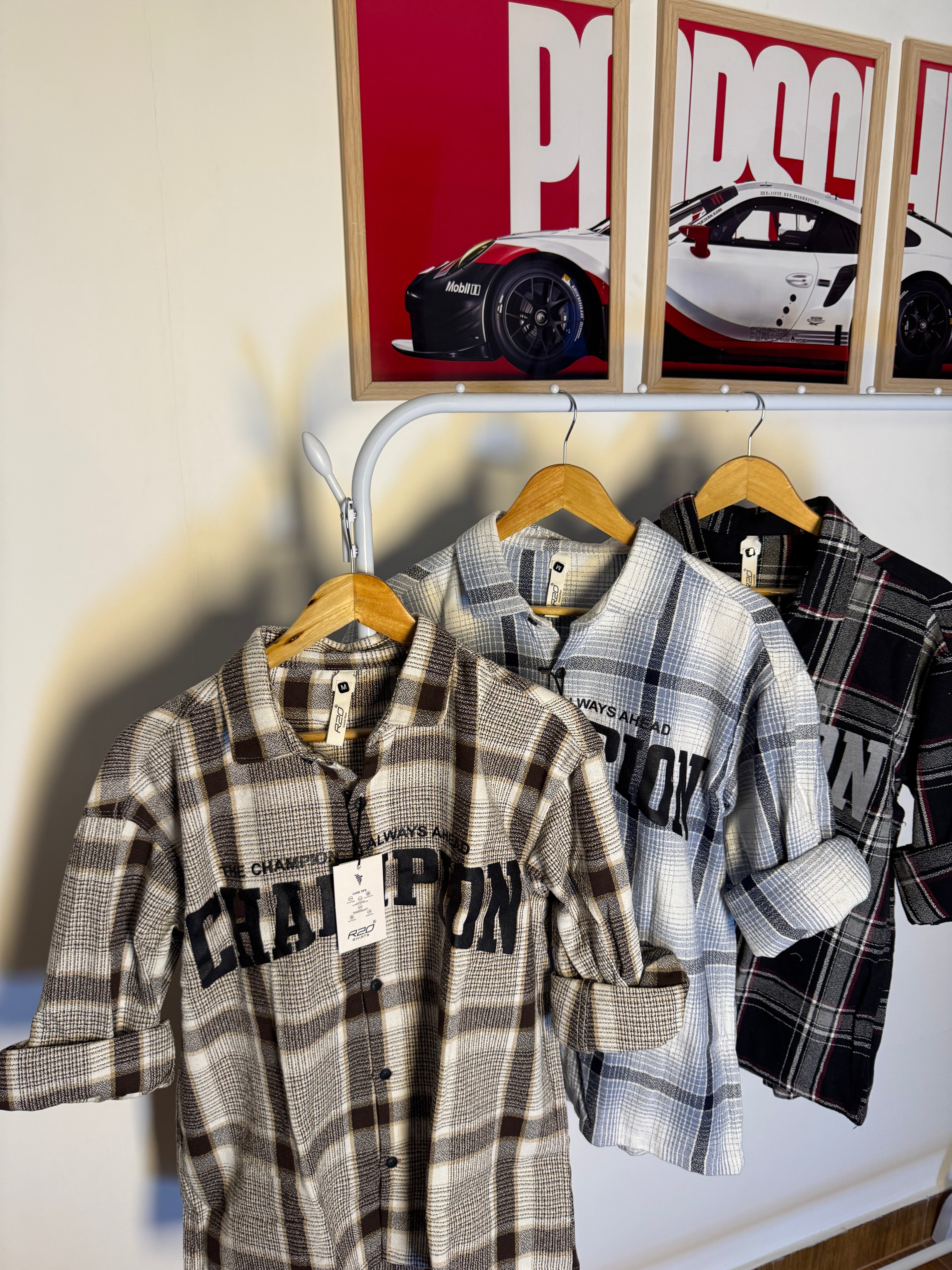 CHMPION CHECKS SHIRT 2147 (BOXY)