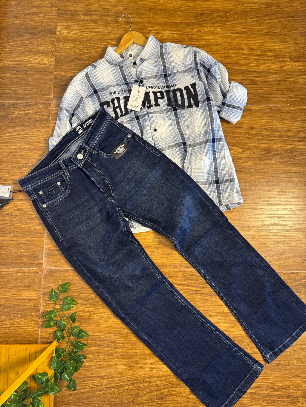 G-RAW DENIM FITTED BOOT CUT JEANS 2124