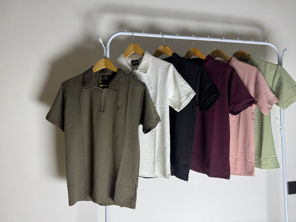 ARMNI 1777 ZIP TEE (SALE)