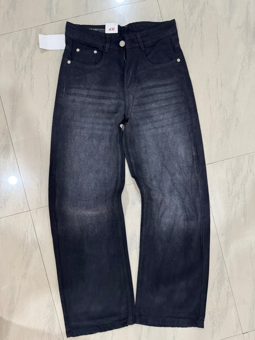 HM BLACK BAGGY JEANS 2101