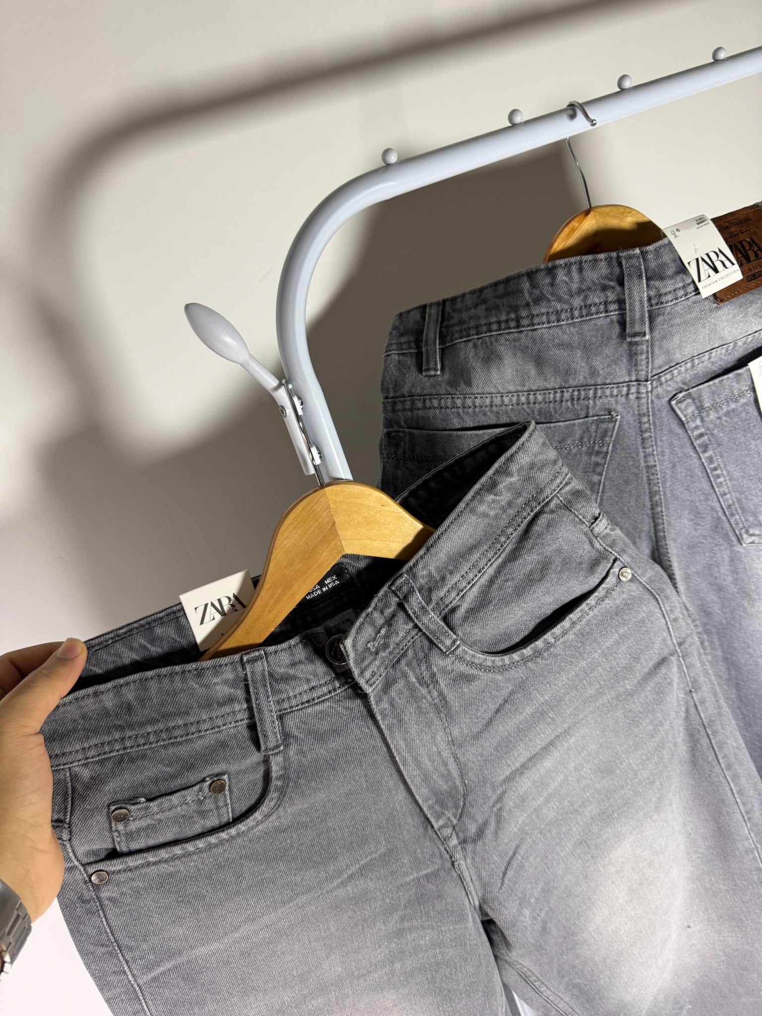 ZRA GREY BAGGY JEANS 2102