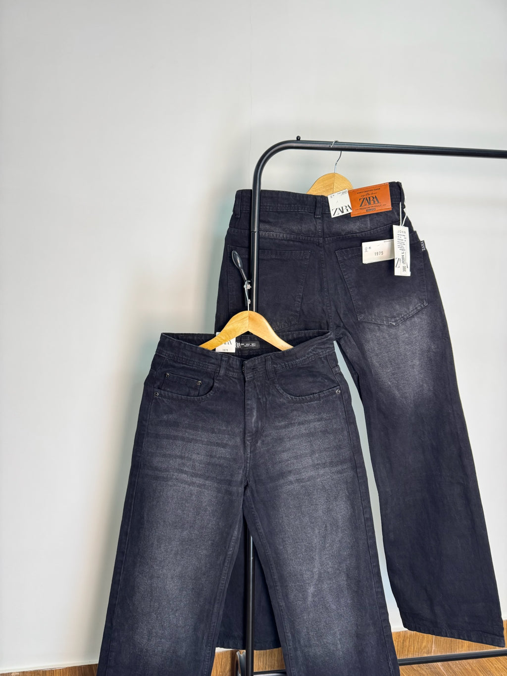 ZRA BLACK BAGGY JEANS 2104