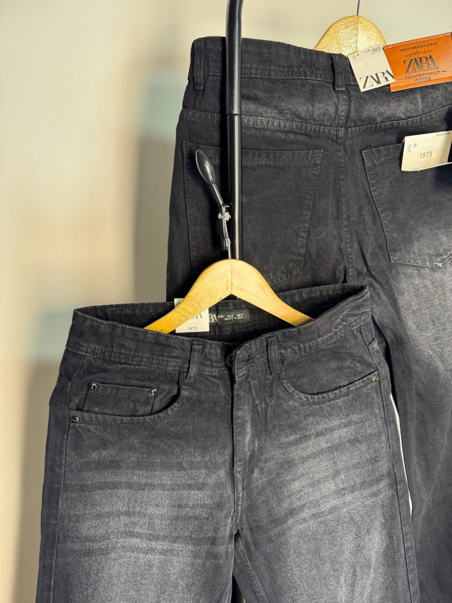 ZRA BLACK BAGGY JEANS 2104