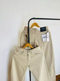 ZRA BEIGE BAGGY JEANS 2107