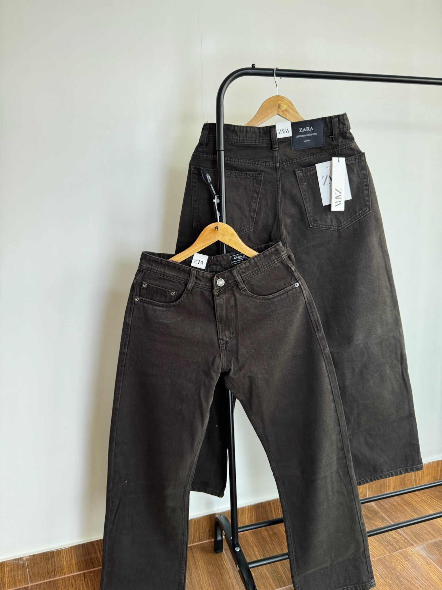 ZRA BROWN/CHOCOLATE BAGGY JEANS 2108