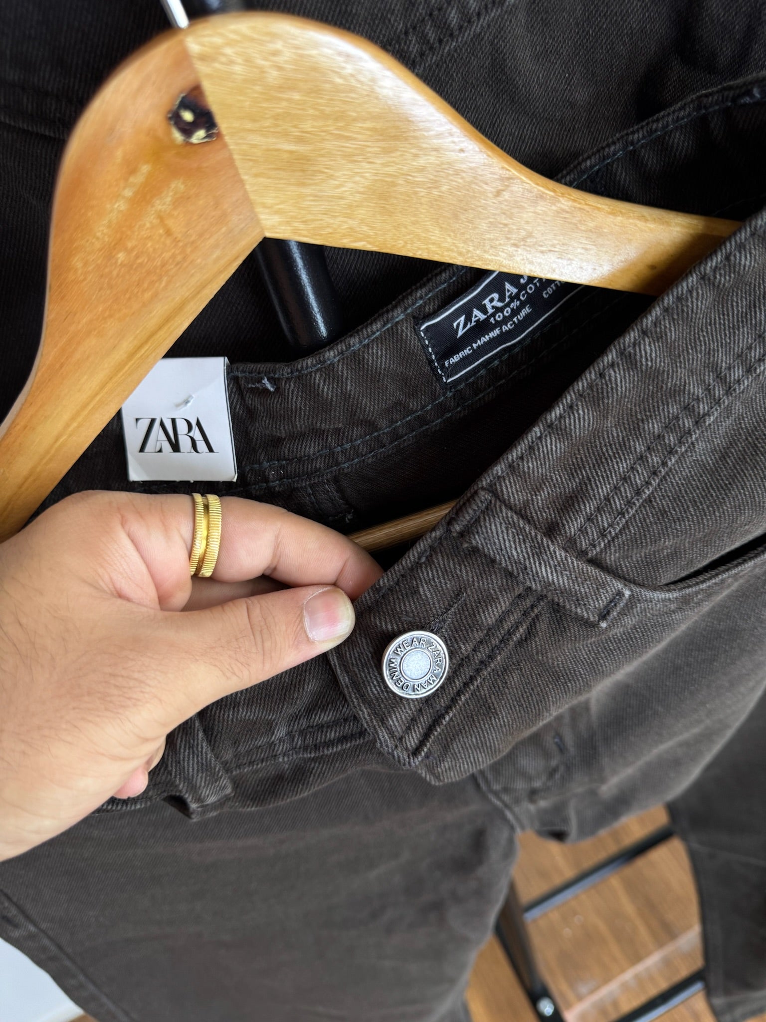 ZRA BROWN/CHOCOLATE BAGGY JEANS 2108