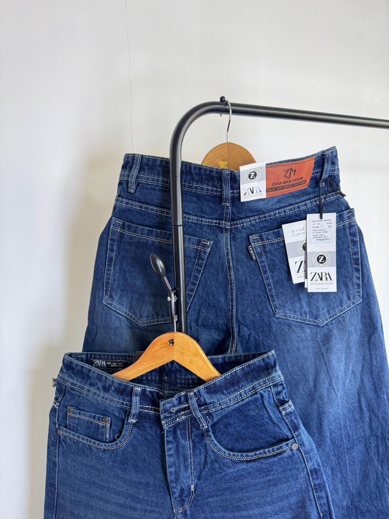 ZRA DENIM BLUE BAGGY JEANS 2110