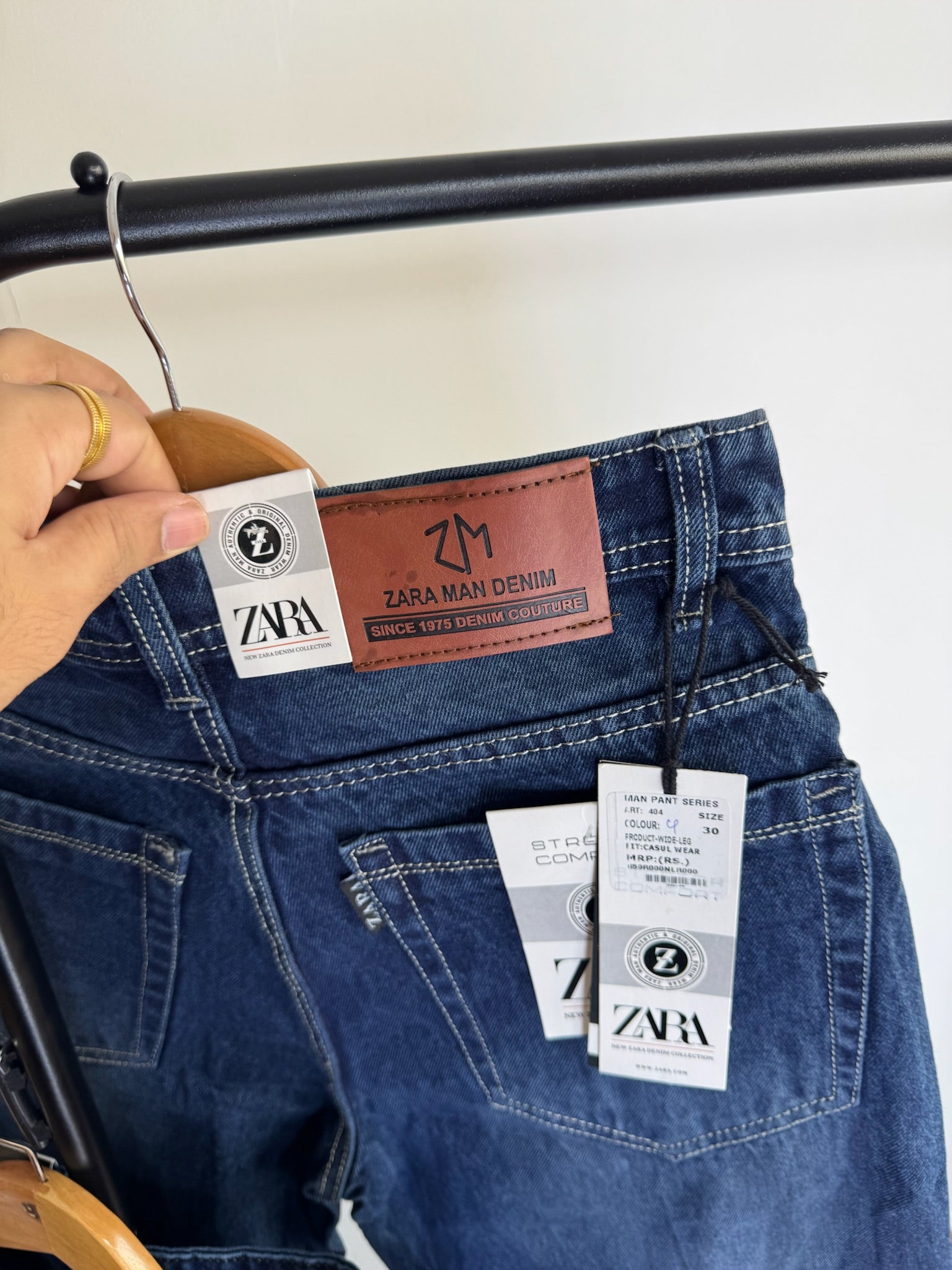ZRA DENIM BLUE BAGGY JEANS 2110