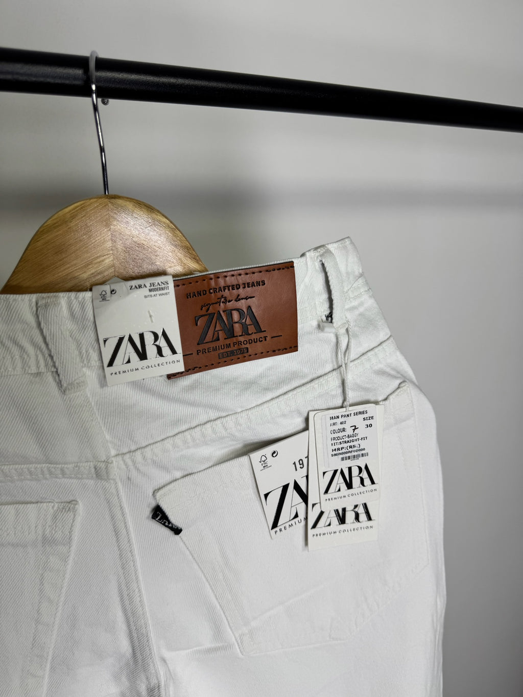 ZRA PURE WHITE JEANS