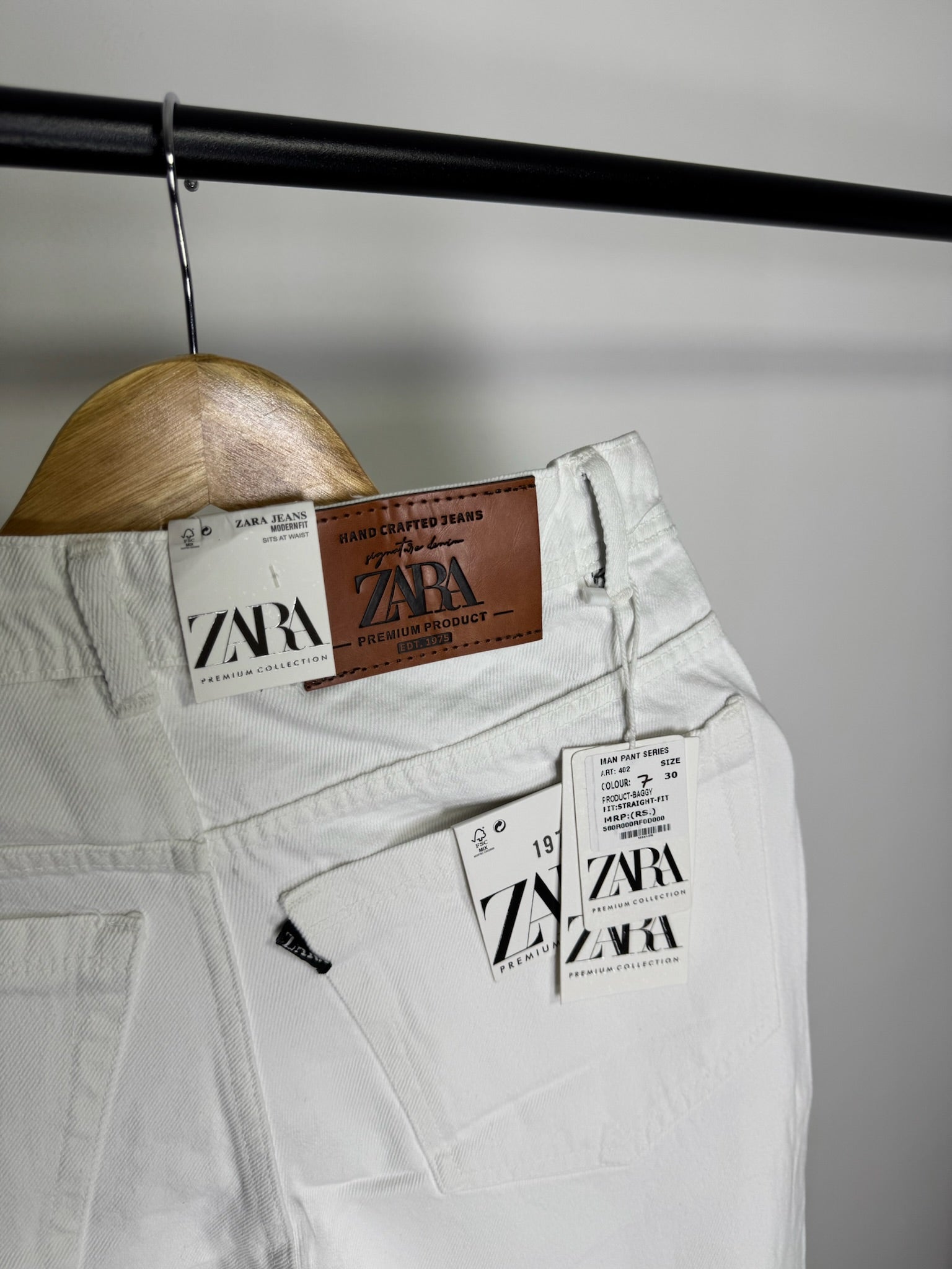 ZRA PURE WHITE JEANS