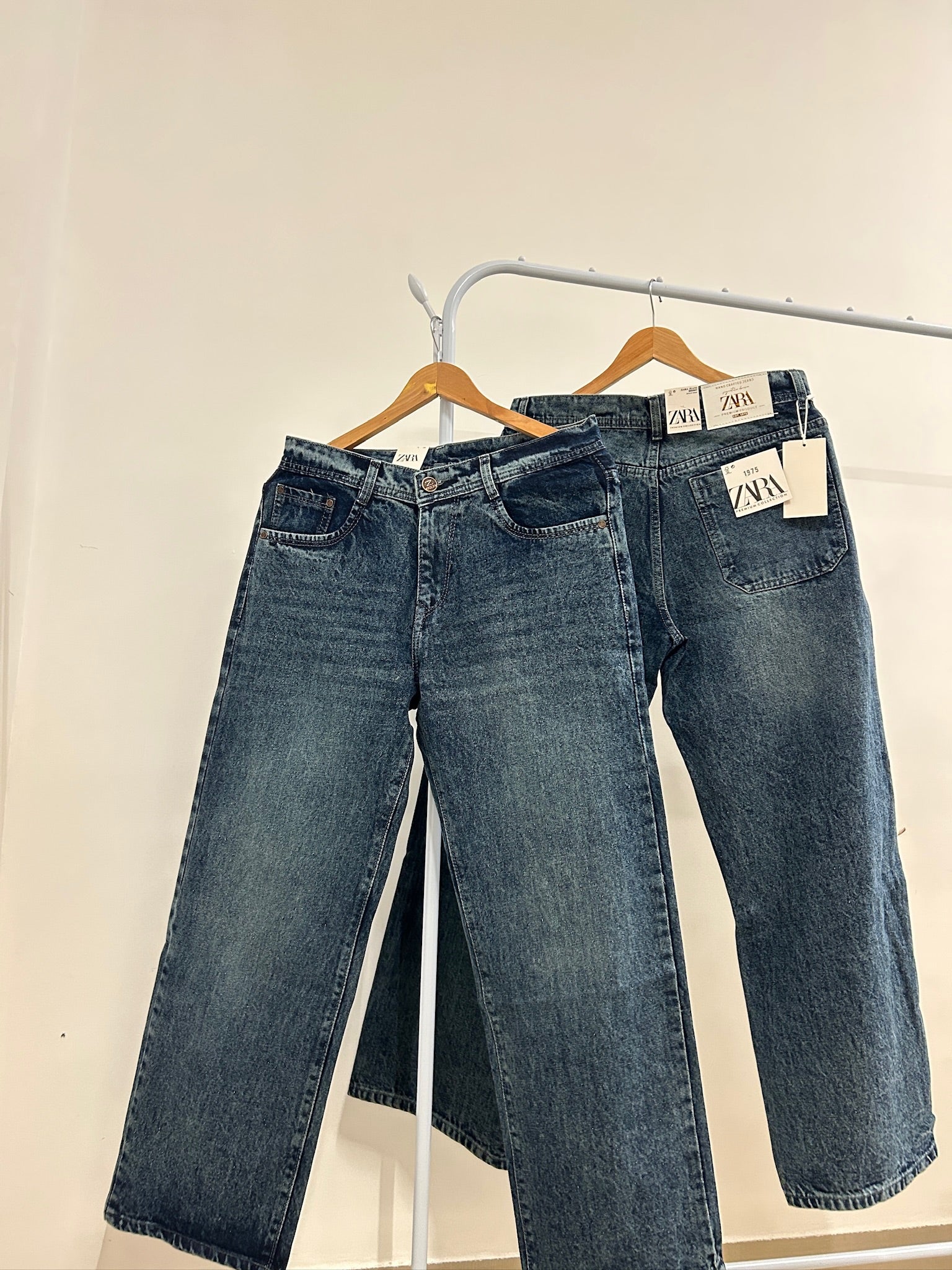 ZRA BLUE BAGGY FADED JEANS 2103