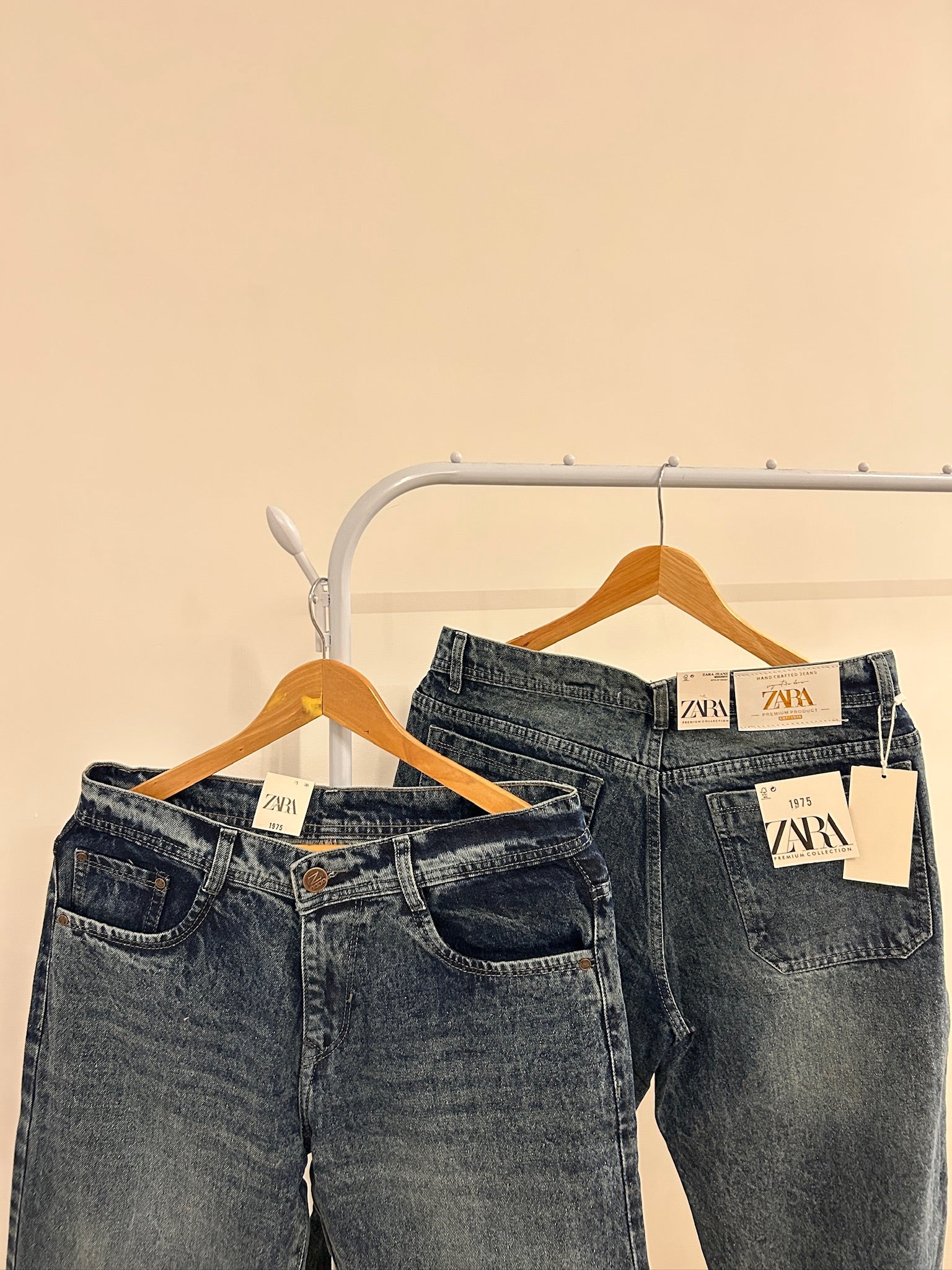 ZRA BLUE BAGGY FADED JEANS 2103