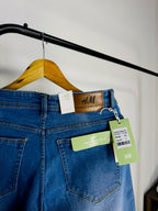 HM BAGGY JEANS SKY SOLID 2113 (PREMIUM & STRETCHABLE)