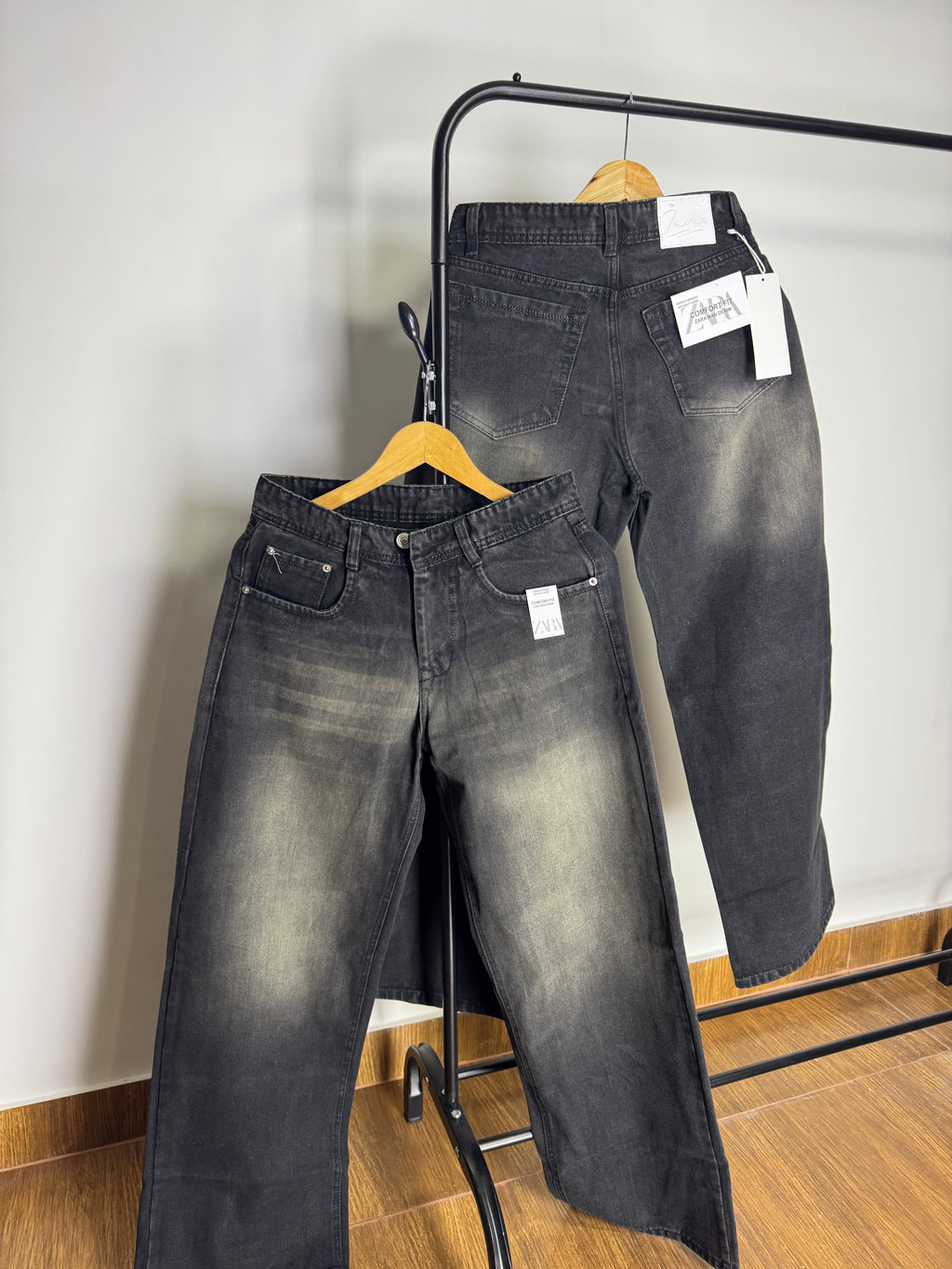 ZRA BLACK FADED BAGGY JEANS 2115 (BROWN FADE)