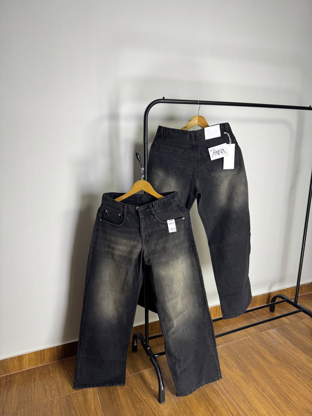 ZRA BLACK FADED BAGGY JEANS 2115 (BROWN FADE)