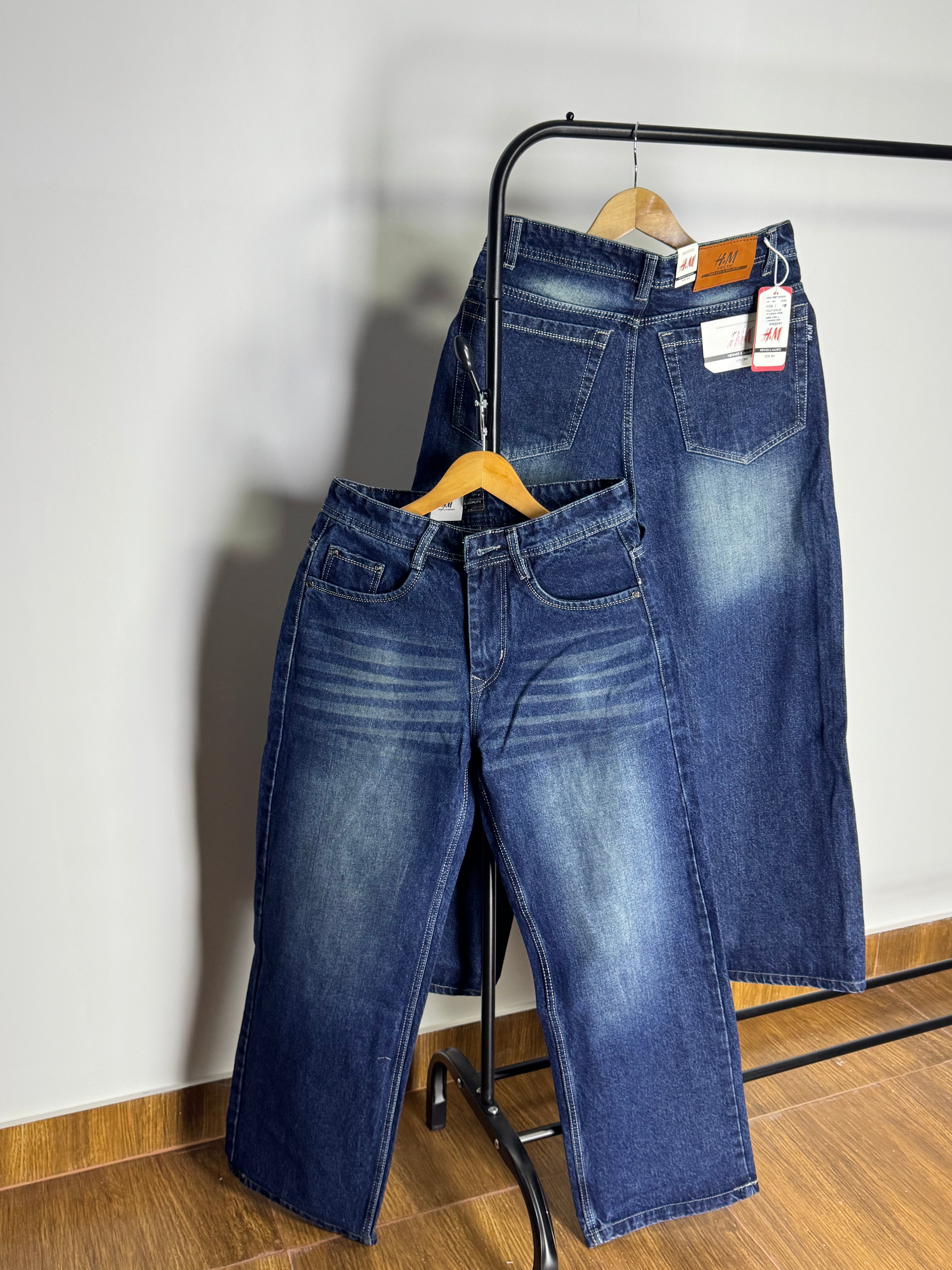 HM FADED BLUE BAGGY JEANS 2117