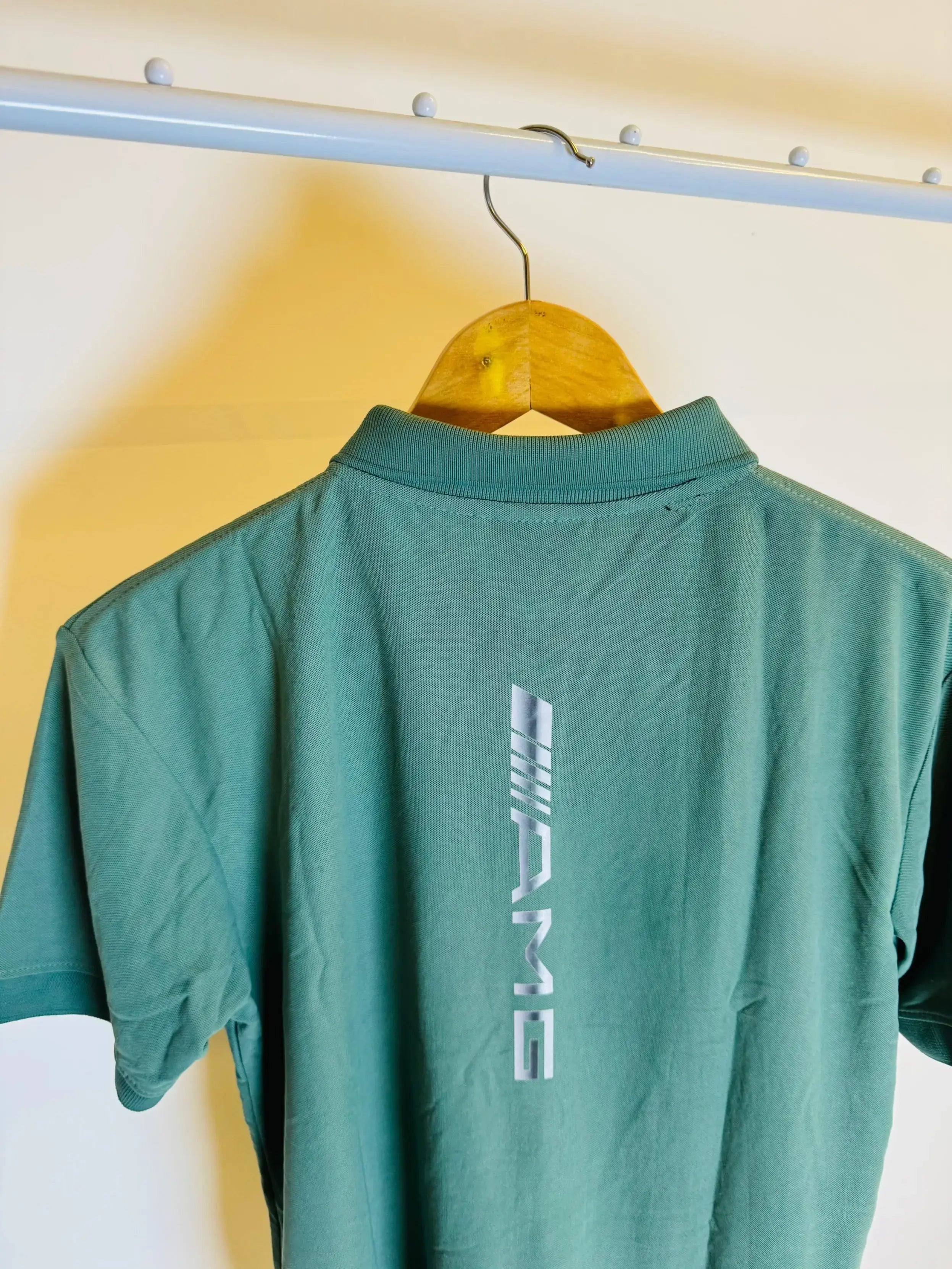 AMG MERC COLLAR TSHIRT - SEA GREEN