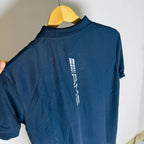 AMG MERC COLLAR TSHIRT - NAVY