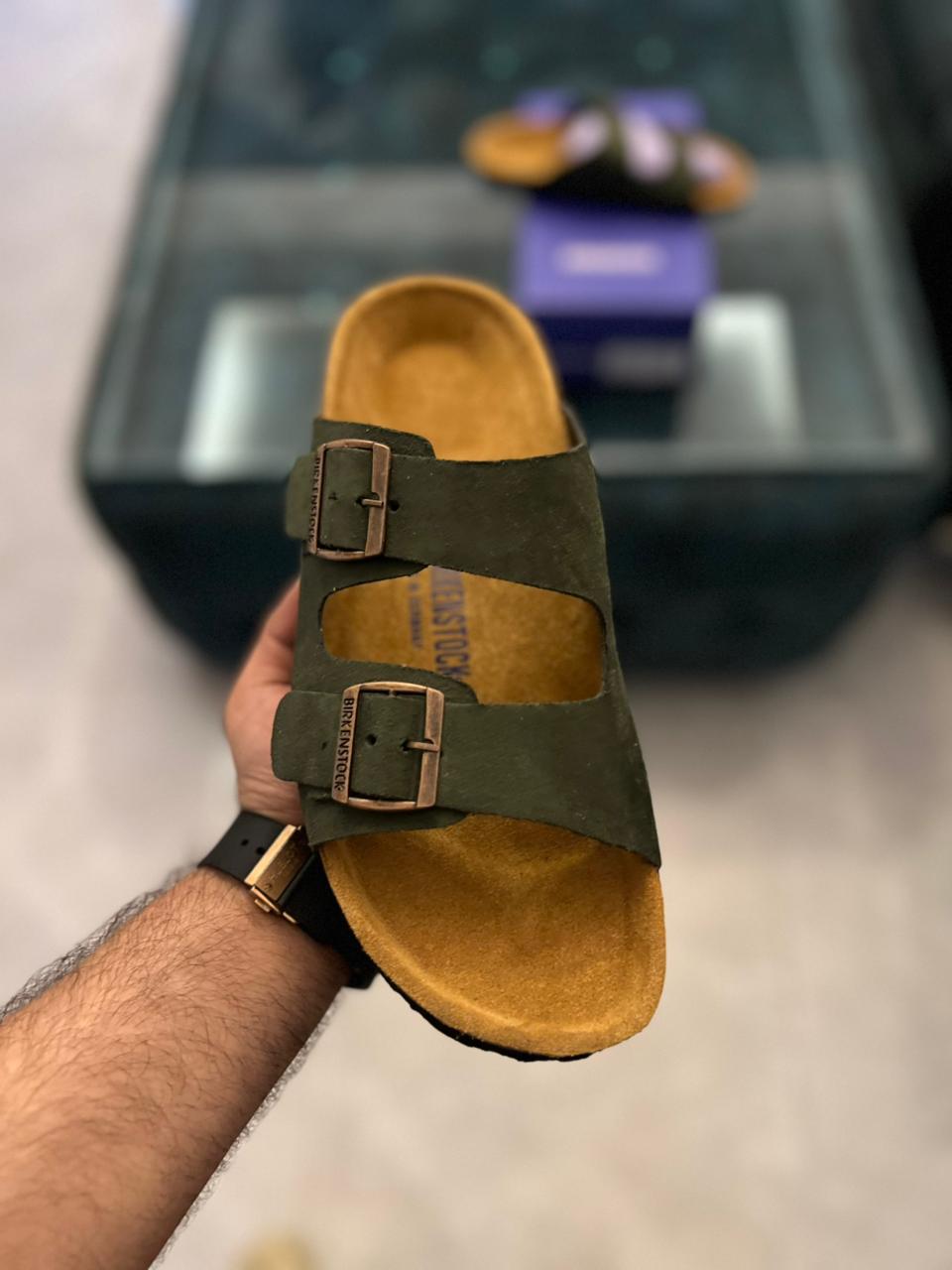 BRKNSTCK DUAL STRAP (MILITARY GREEN)