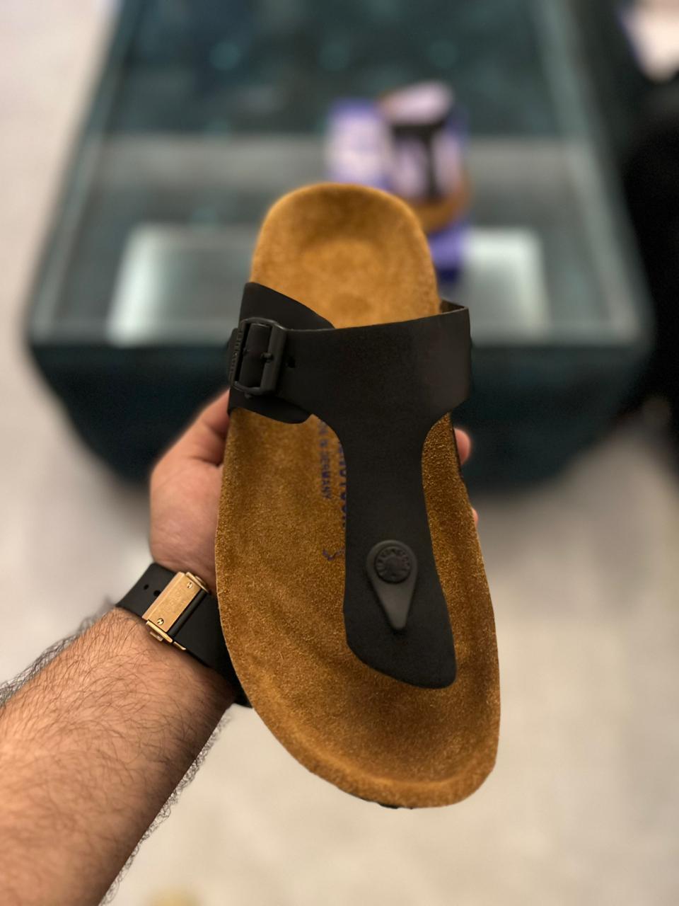 BRKNSTCK THUMB (LEATHER BLACK)