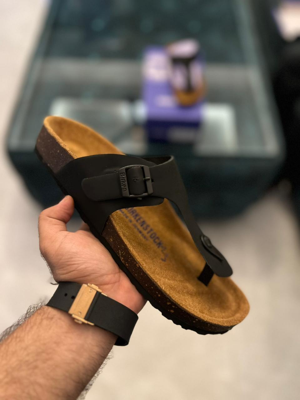 BRKNSTCK THUMB (LEATHER BLACK)