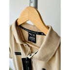 AMG MERC COLLAR TSHIRT - CREAM