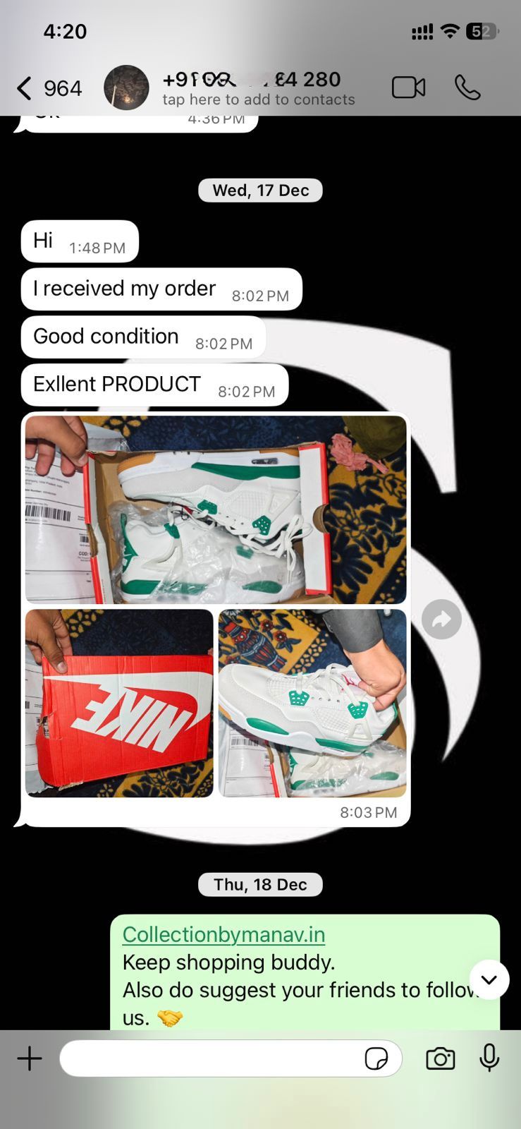 AirJ Retro4 SB Pine Green