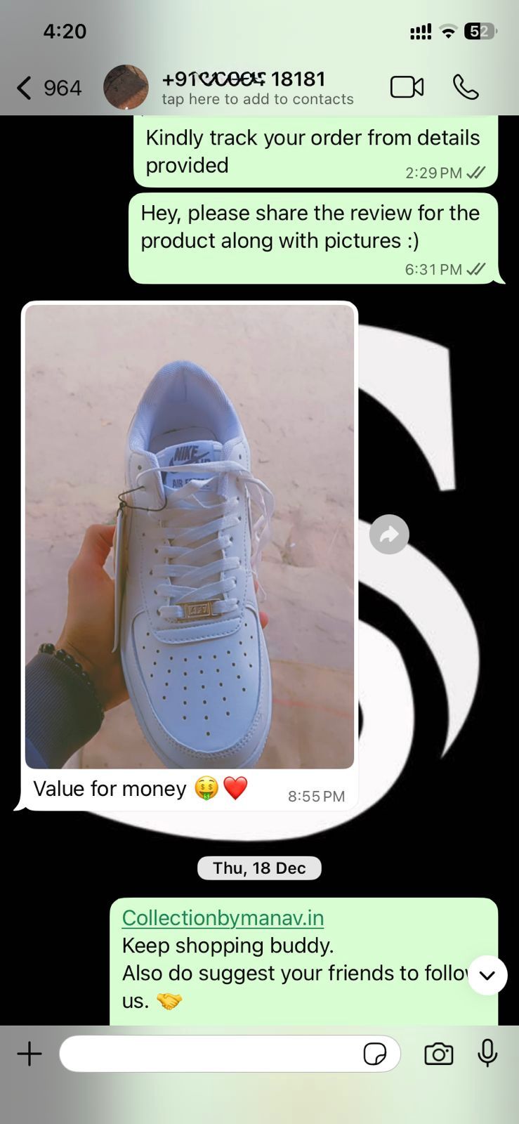 N AF1 WHITE