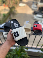 N OFF COURT SLIDE (BLACK WHITE)