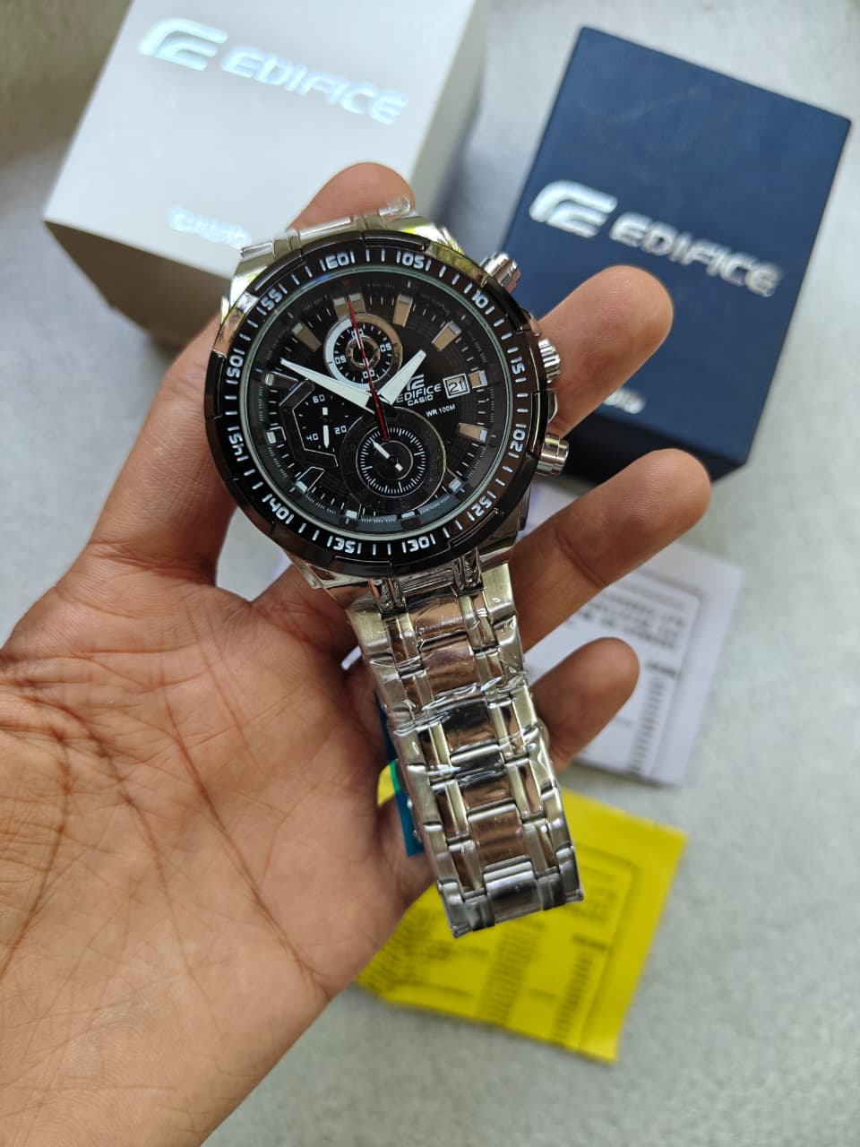 CASI0 EFR 539 WATCH - SILVER BLACK