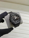 GA2100 - BLACK WITH WHITE CHRONO