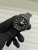 GA2100 - BLACK WITH WHITE CHRONO