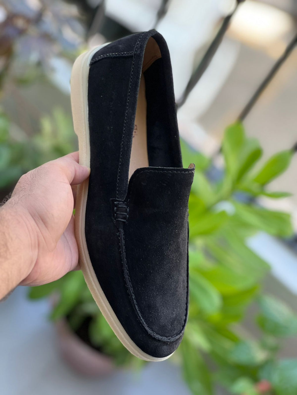 SUEDE LOAFER BLACK