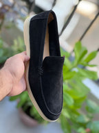 SUEDE LOAFER BLACK