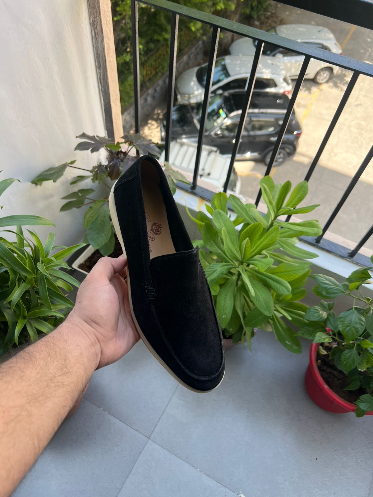 SUEDE LOAFER BLACK