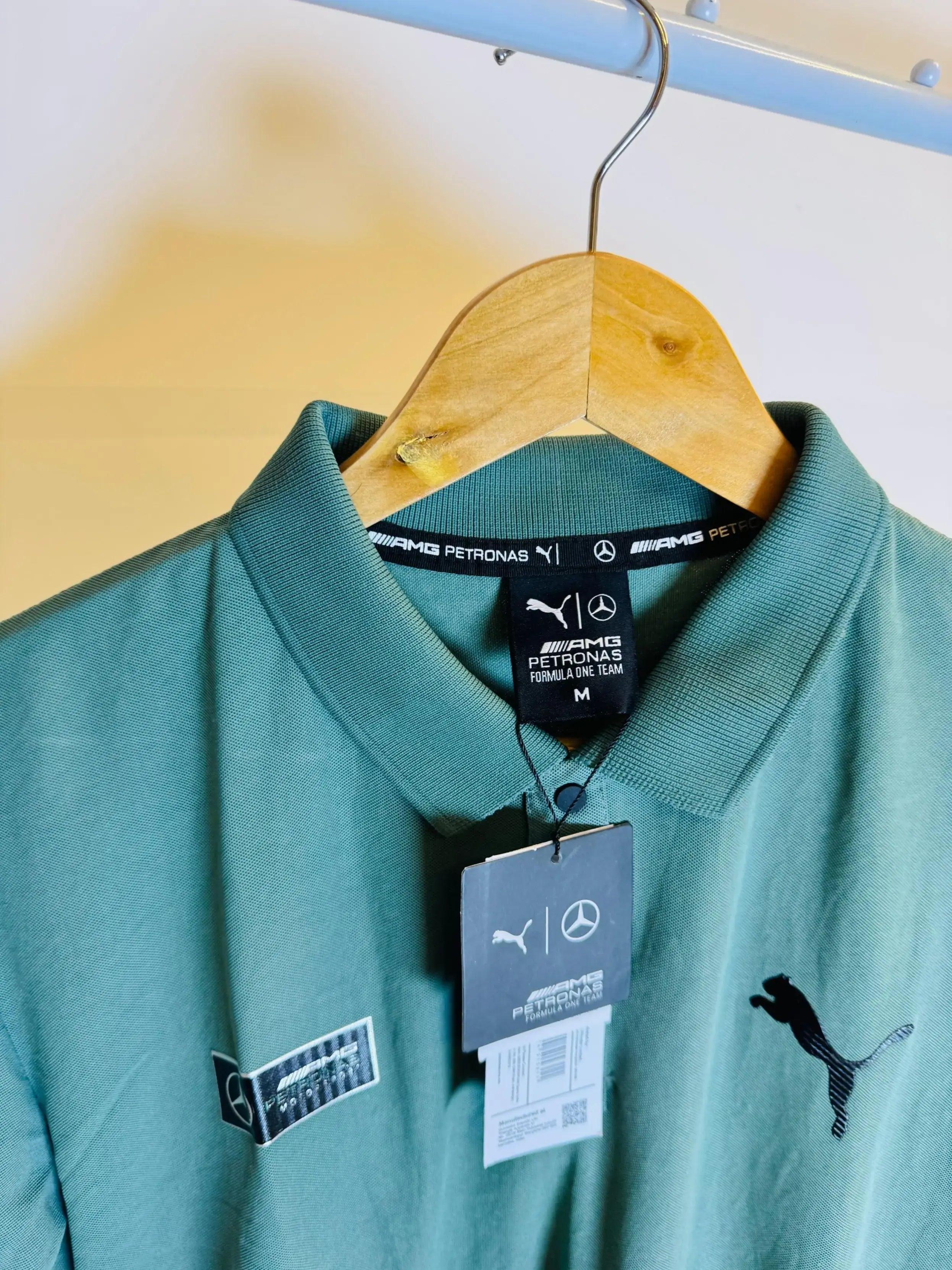 AMG MERC COLLAR TSHIRT - SEA GREEN