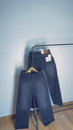 ZRA BLACK BAGGY JEANS 2104