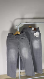ZRA GREY BAGGY JEANS 2102