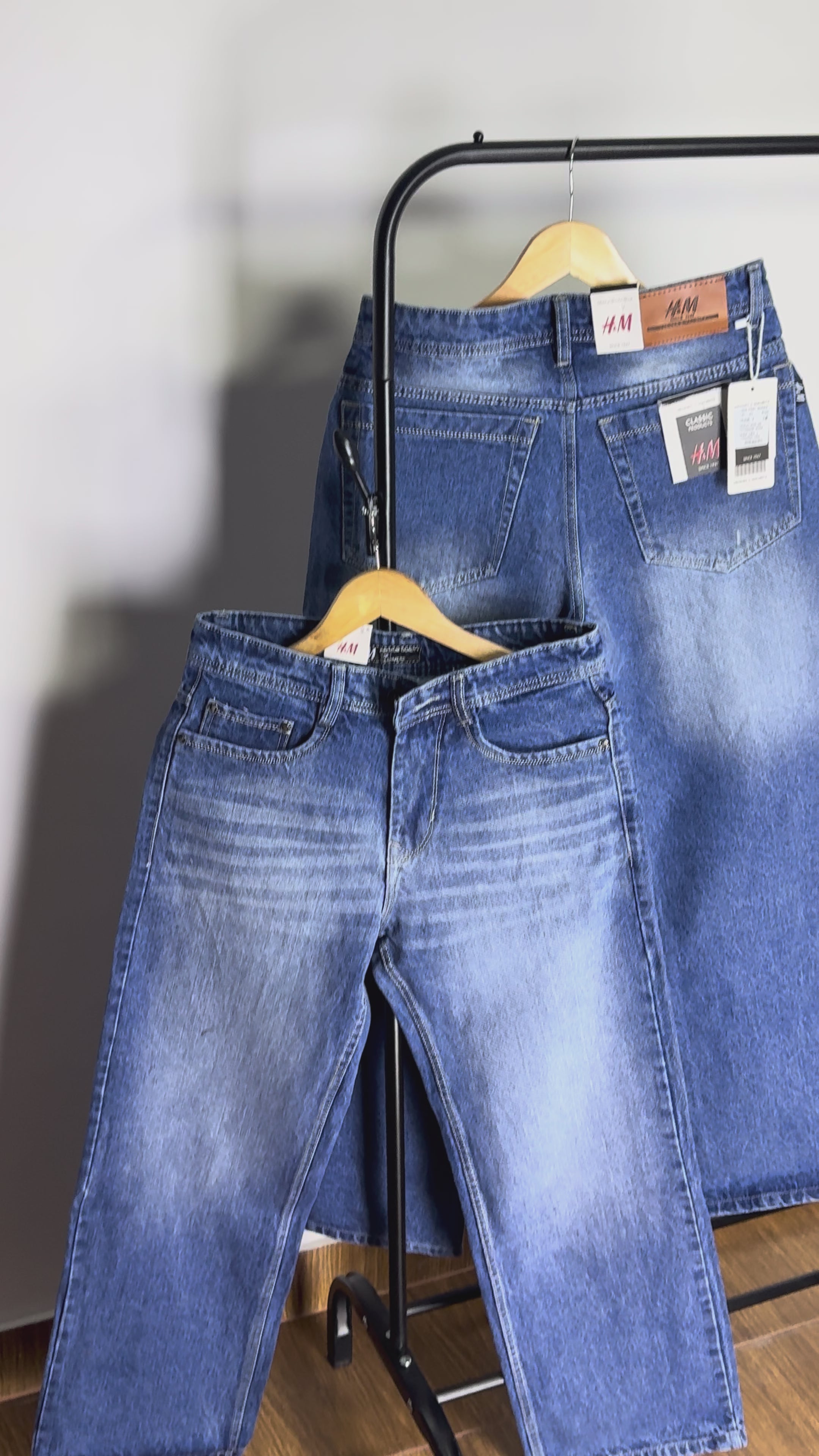 HM FADED SKY BAGGY JEANS 2116