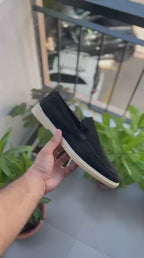 SUEDE LOAFER BLACK