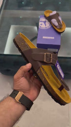 BRKNSTCK THUMB (LEATHER BROWN)