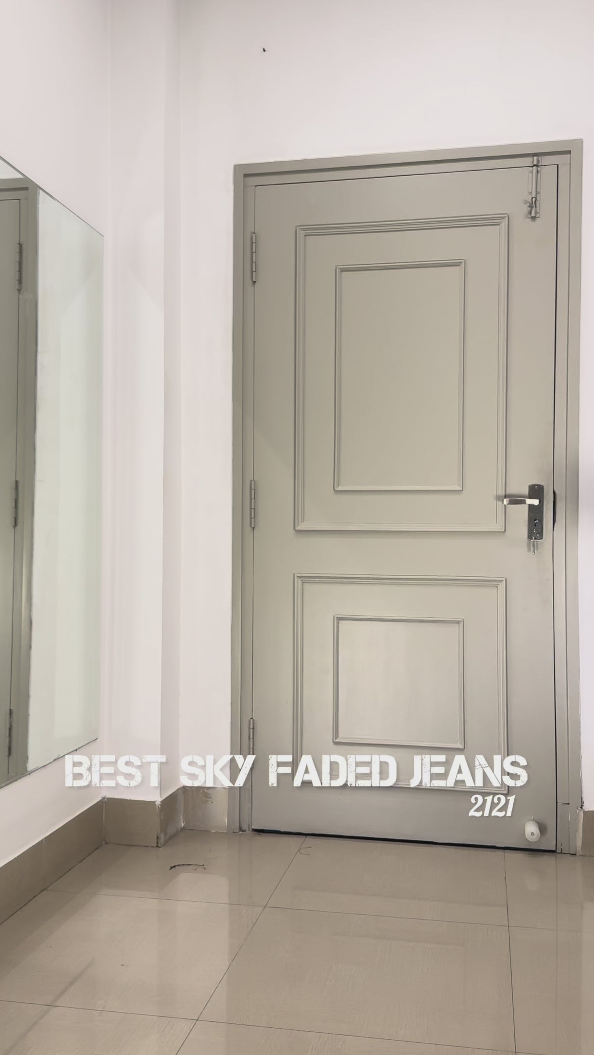 JJ LIGHT SKY FADED BAGGY JEANS 2121