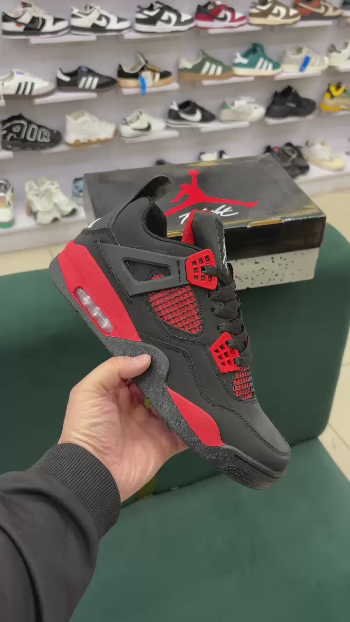 RETRO 4 - BLACK RED