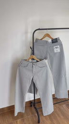 ZRA LIGHT GREY BAGGY JEANS 2106